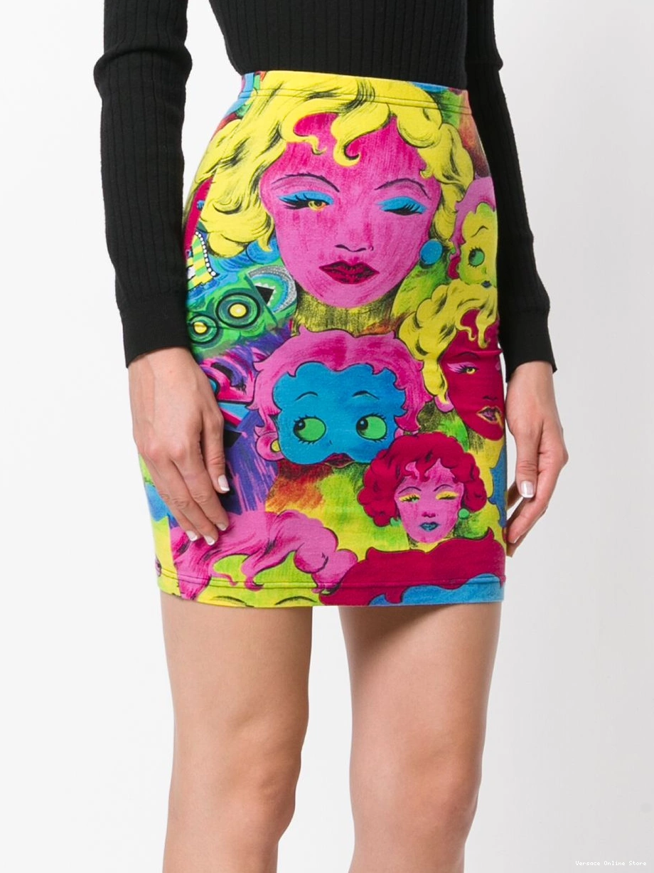 Affordable Betty 1990s Versace Women print skirt Boop 0416
